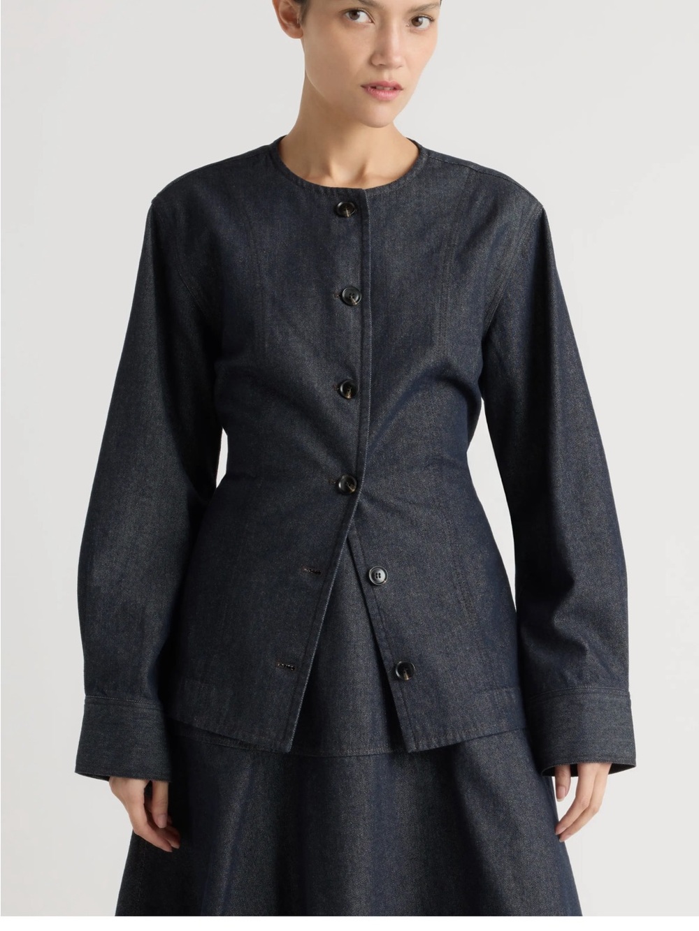Modern Citizen Emerson Cinch-Waist Denim Jacket